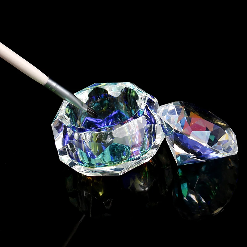 

Acrylic Nail Cup Acrylic Powder Liquid Crystal Glass Dappen Dish Lid Bowl Cup Holder Equipment Nail Tool For Nails