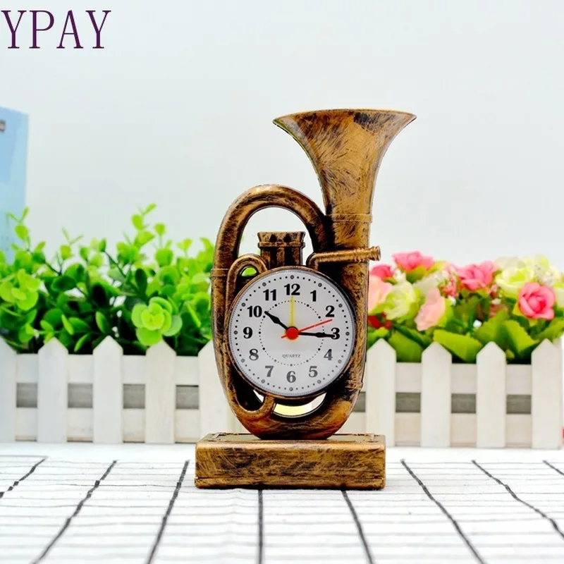 Ретро Европейский набор инструментов труба будильник компания подарки часы