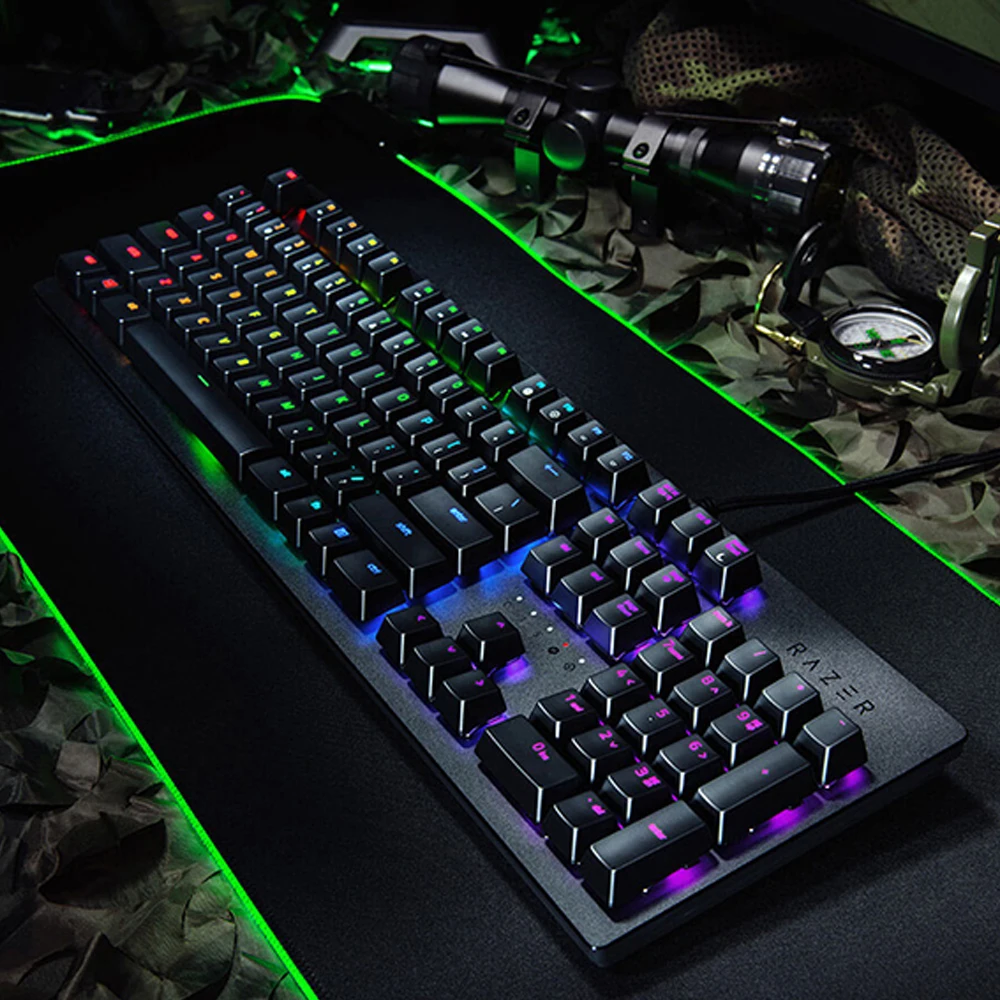 Клавиатура Razer Huntsman Механическая игровая Проводная с RGB-подсветкой | Компьютеры и