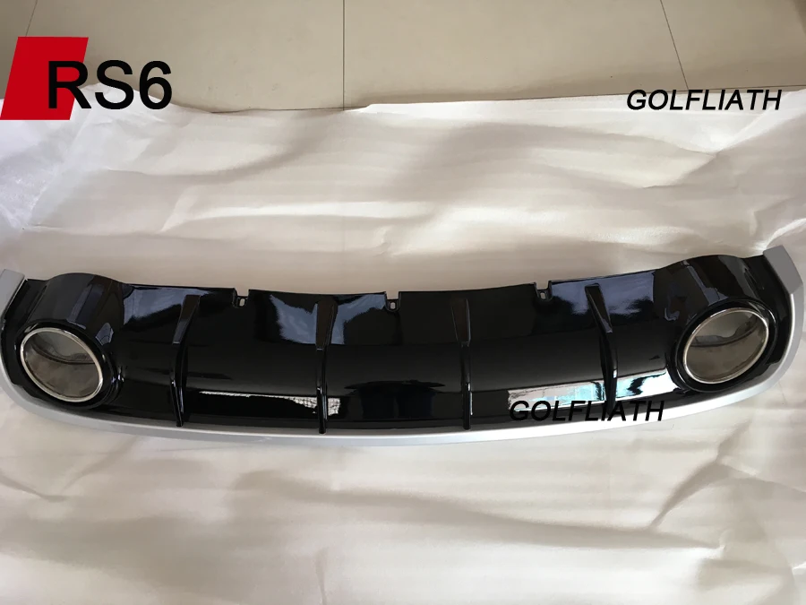 Стильный яркий черный Фотофон GOLFLIATH A6 до RS6 для стандартного Седана Audi 2012 2015|rear bumper