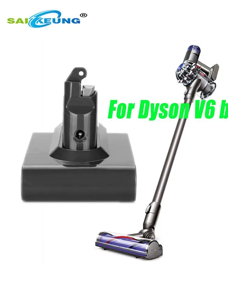 

21.6V 6000mAh Rechargeable Lithium Battery Replacement Dyson V6 Vacuum Cleaner DC58 DC59 DC61 DC62 DC74 SV09 SV07 SV03 Battery