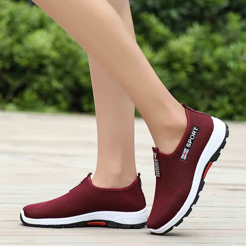 Женские кроссовки для походов Повседневная сетчатая дышащая обувь женские