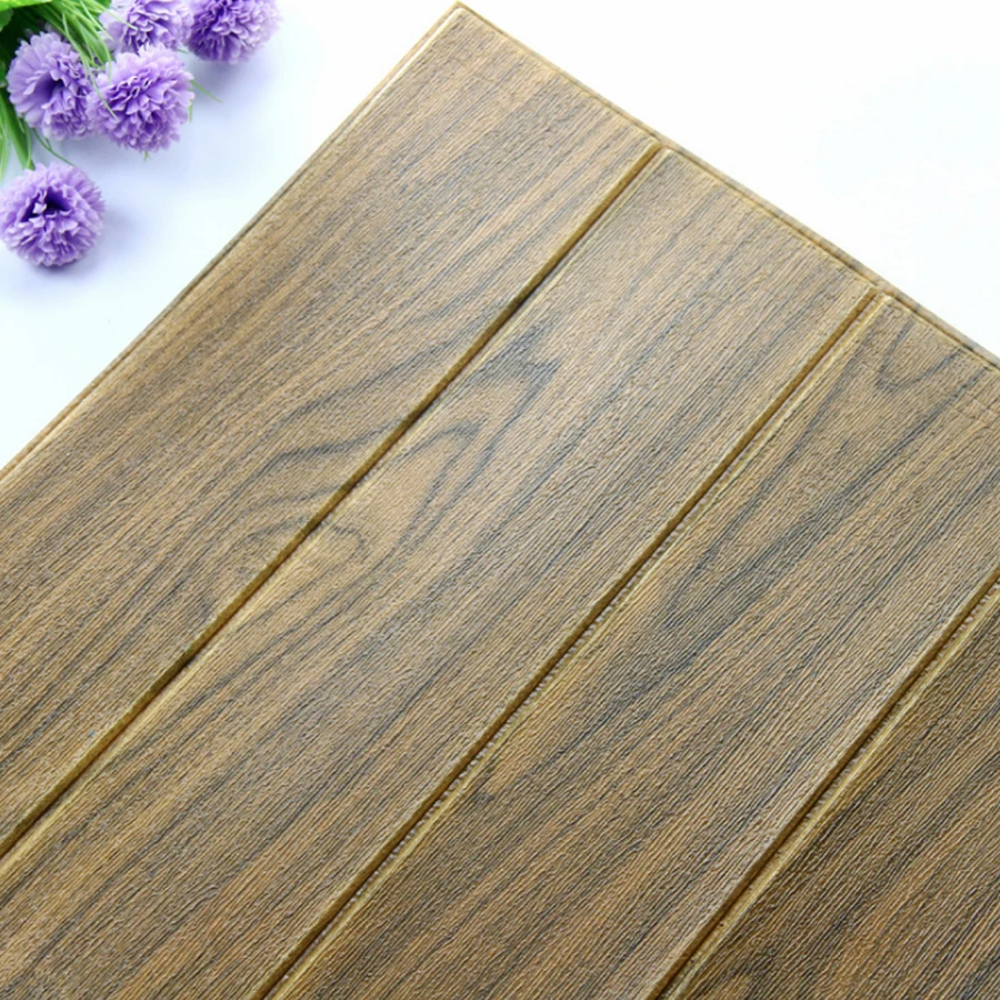 Текстура древесины самоклеящиеся 3D обои мягкая посылка для детской комнаты