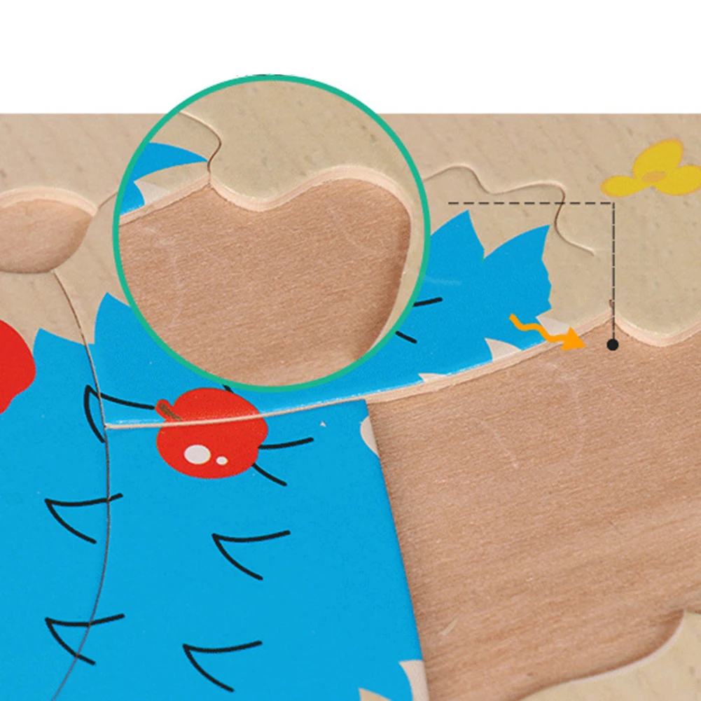 3D головоломка книга Деревянные игрушки мультфильм шесть страниц интеллект для