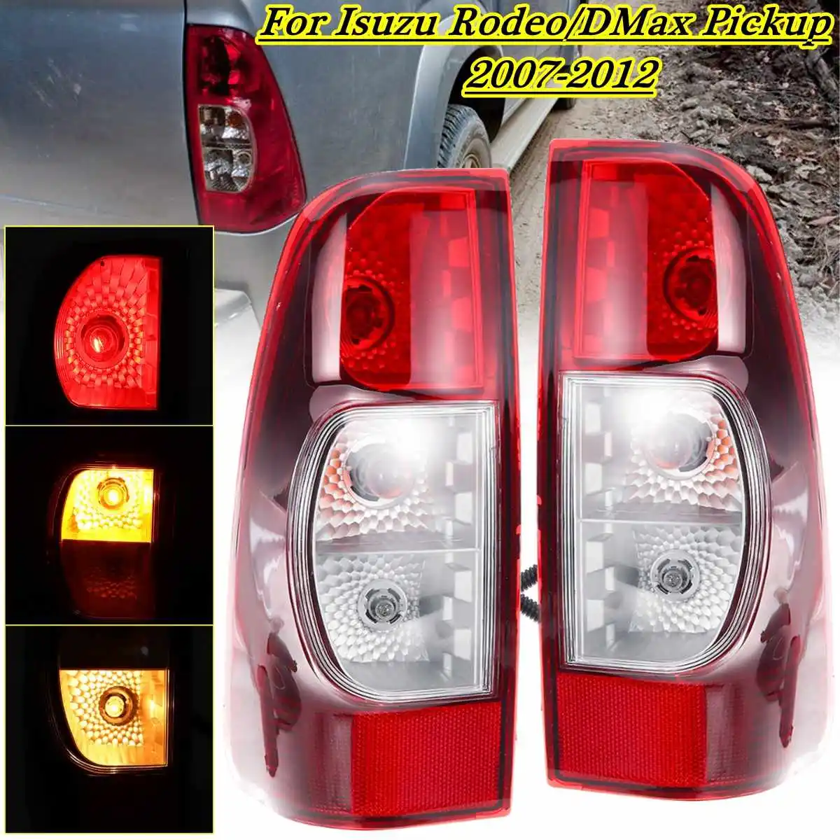 1 пара автомобильных задних фонарей для Isuzu Rodeo DMax Pickup 2007 2008 2009 2010 2011 задние фонари