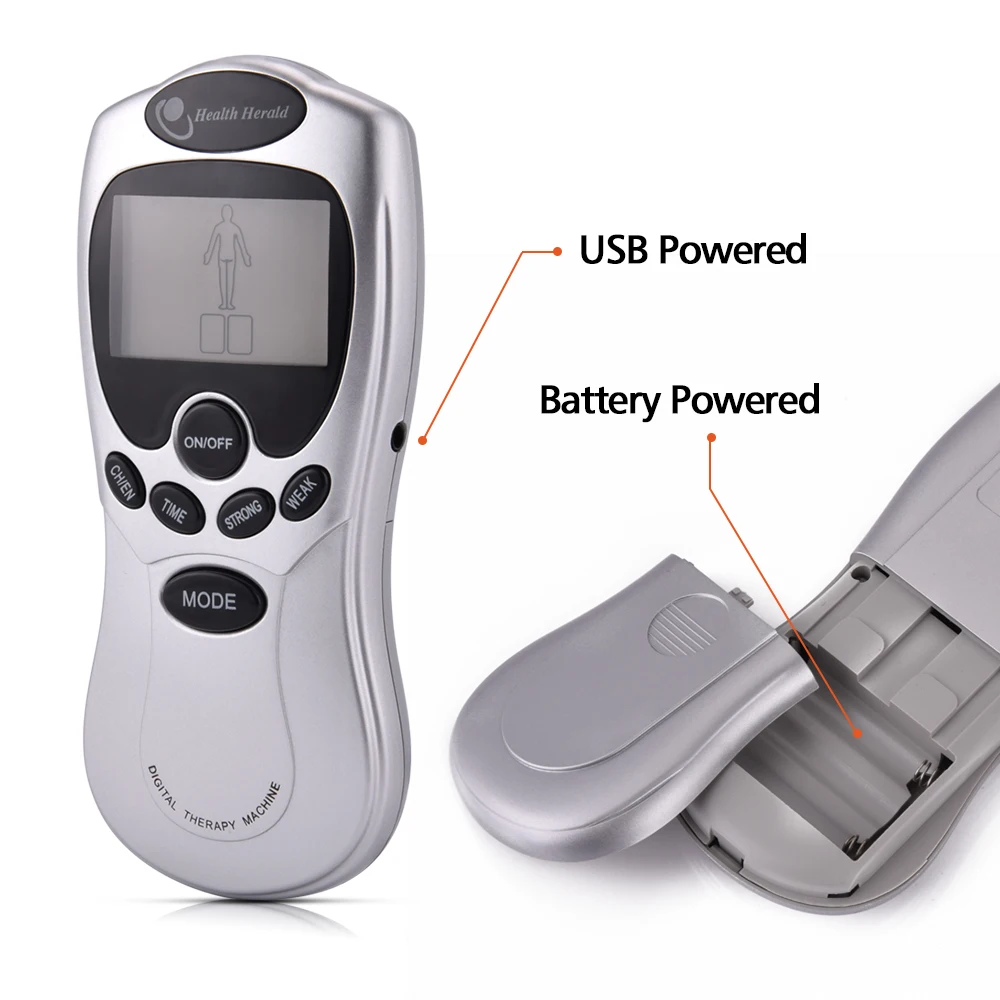 Tens Электрический массажер для тела полностью цифровая терапевтическая машина