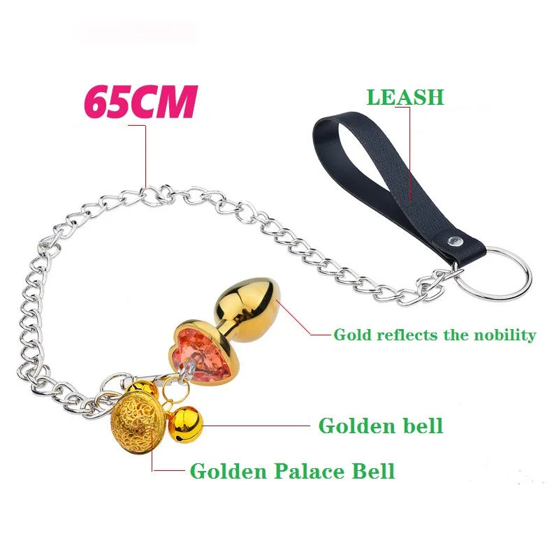 Анальная пробка из нержавеющей стали маленького размера с подвеской в виде