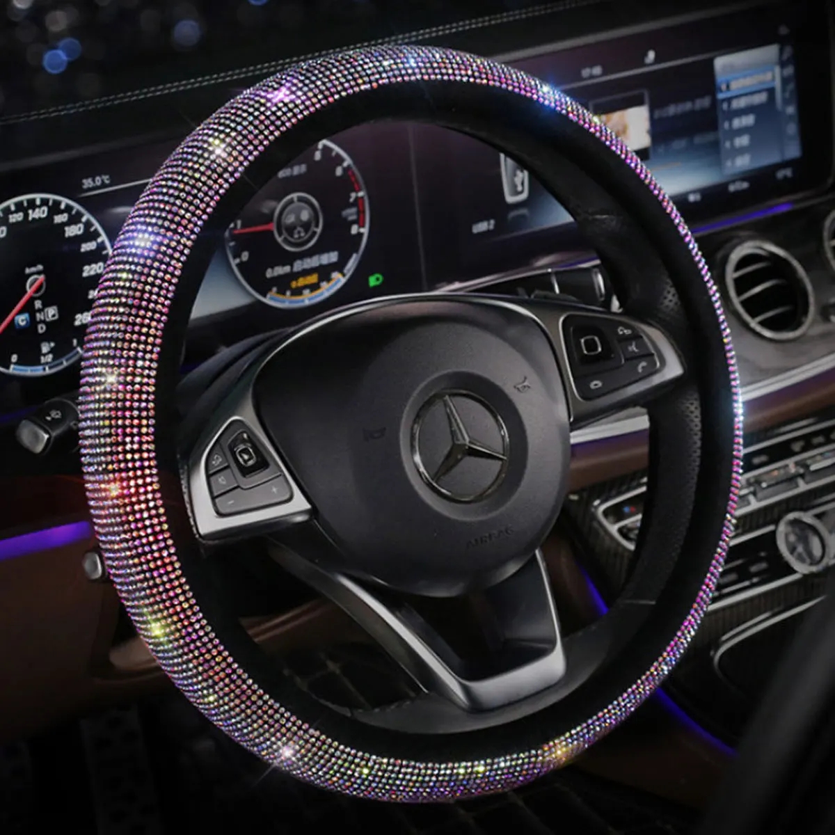 8 шт. Набор чехлов для салона автомобиля Стразы защитный чехол на руль