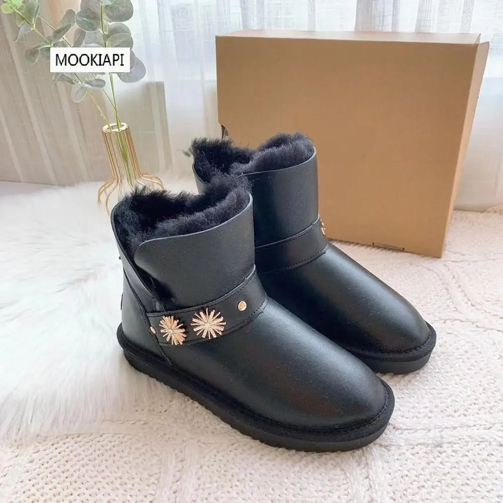 2019 г. Австралийский бренд зимние сапоги высокого качества Натуральная Овчина