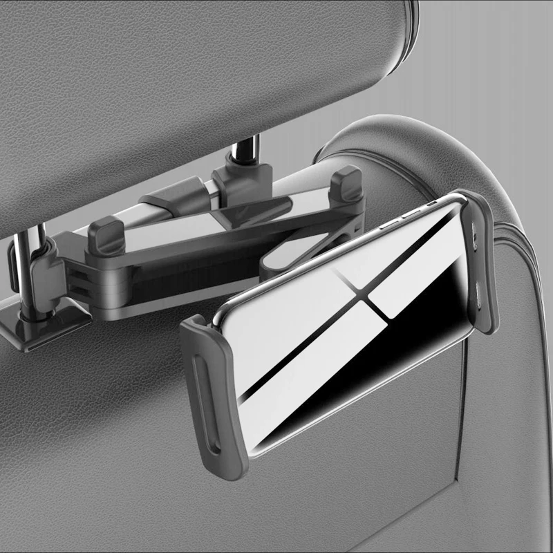 

For IPad Iphone Huawei Flexible 360 Degree Rotating Car Pillow Holder Tablet Stand Back Seat Headrest Mount Bracket 5-11 Inch