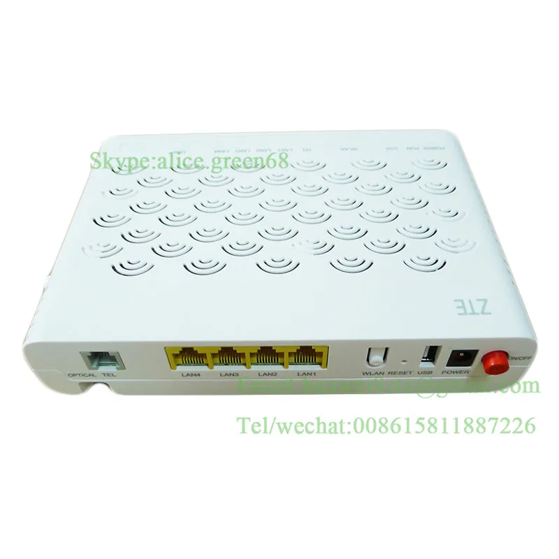 Оригинальный Z TE английский интерфейс ZXHN 1GE + 3FE Lan порты F623 GPON ONU с 1 голосовым