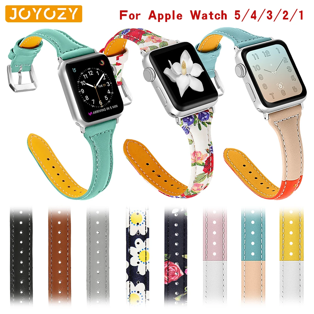 Ремешок для часов Joyozy из натуральной кожи Apple Watch 5/4/3/2/1 браслет кожаный ремешок