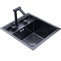 invisible sink bar wash basin cover single sink folding stainless steel small size embedded tea pool