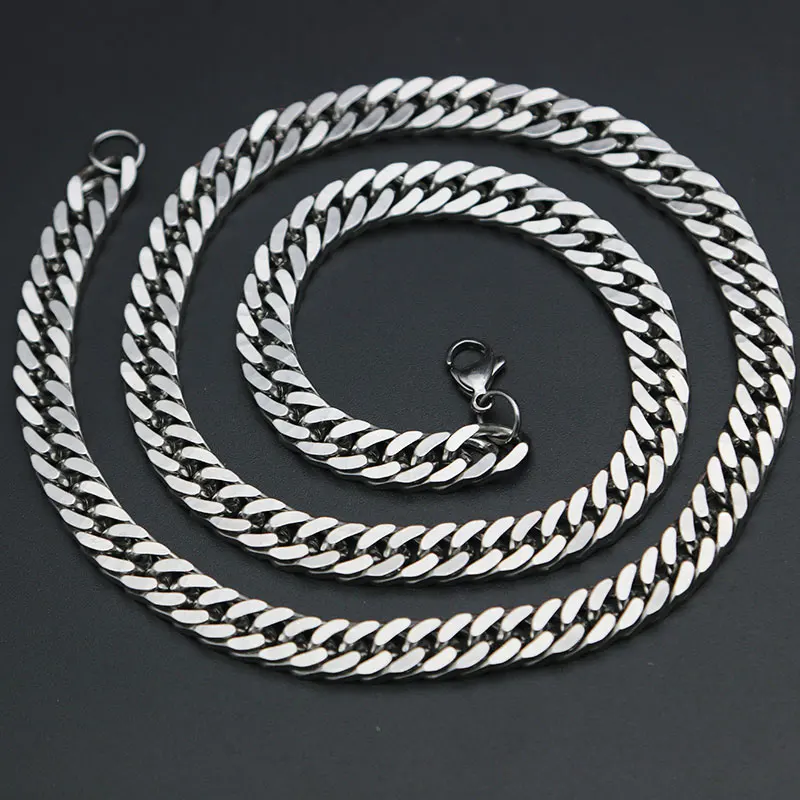 Цепочка гладкая из нержавеющей стали для мужчин и женщин|Цепочки| |