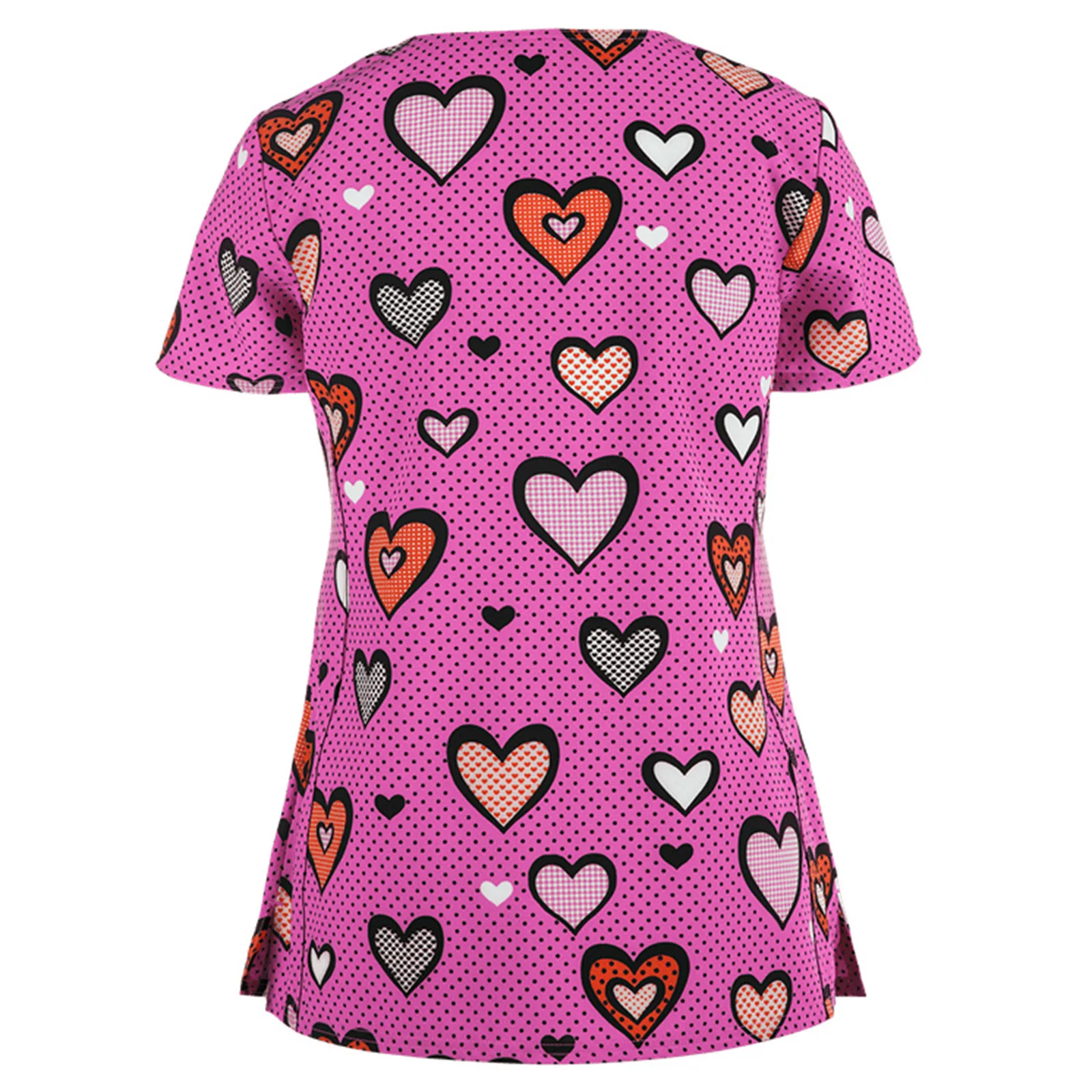 

Heart Print Nurse Uniform plus size grooming clothes Scrub Tops nursing top nurse scrub uniform medical uniform scrub set jaleco