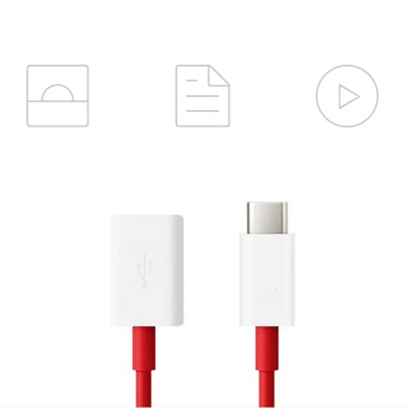 Оригинальный Кабель адаптер Oneplus OTG Type C поддержка флеш накопителя/U
