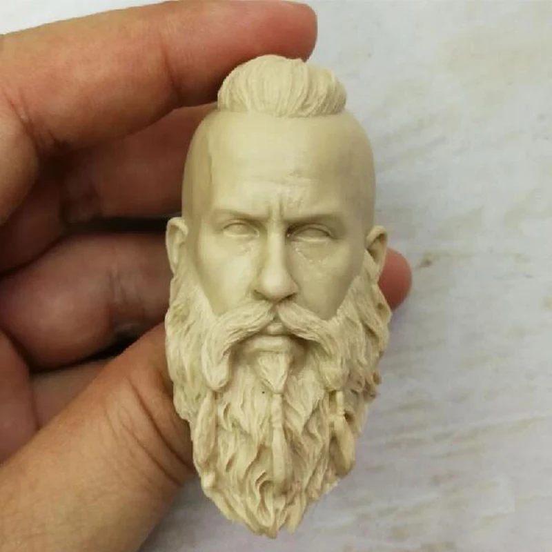 Лидер продаж бесцветная голова в масштабе 1/6 варваров легенда Викинга