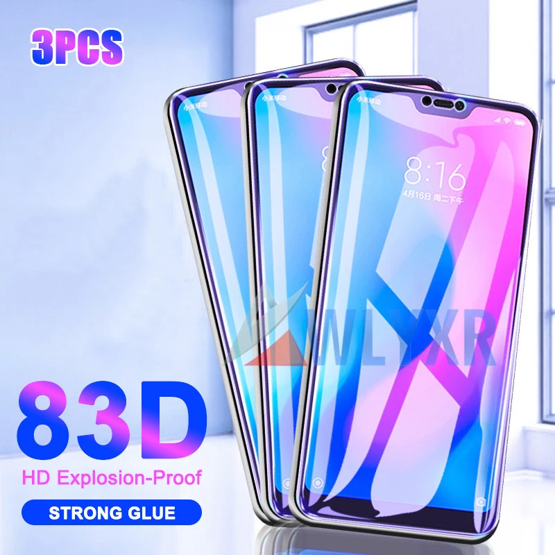 Защитное стекло закаленное 83D для Xiaomi 9 Mi 9T 8 A2 Lite SE Redmi Note 7 6 5 4X A|Защитные стёкла и