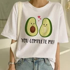 Женская летняя футболка с рисунком авокадо и кошки
