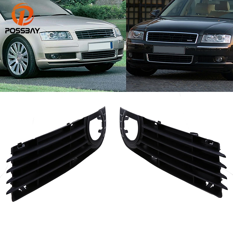POSSBAY Automobiles Car Lower Bumper Fog Light Lamp Grill Grille For Audi A8 D3 Quattro W12 2005-2007 Hole | Автомобили и