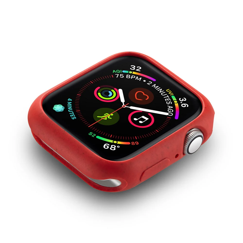 Модный мягкий из высокотемпературного полиуретана защитный чехол для Apple Watch Series 5 4 Case 44 мм 40 мм легкий тонкий бампер для iWatch Shell аксессуары