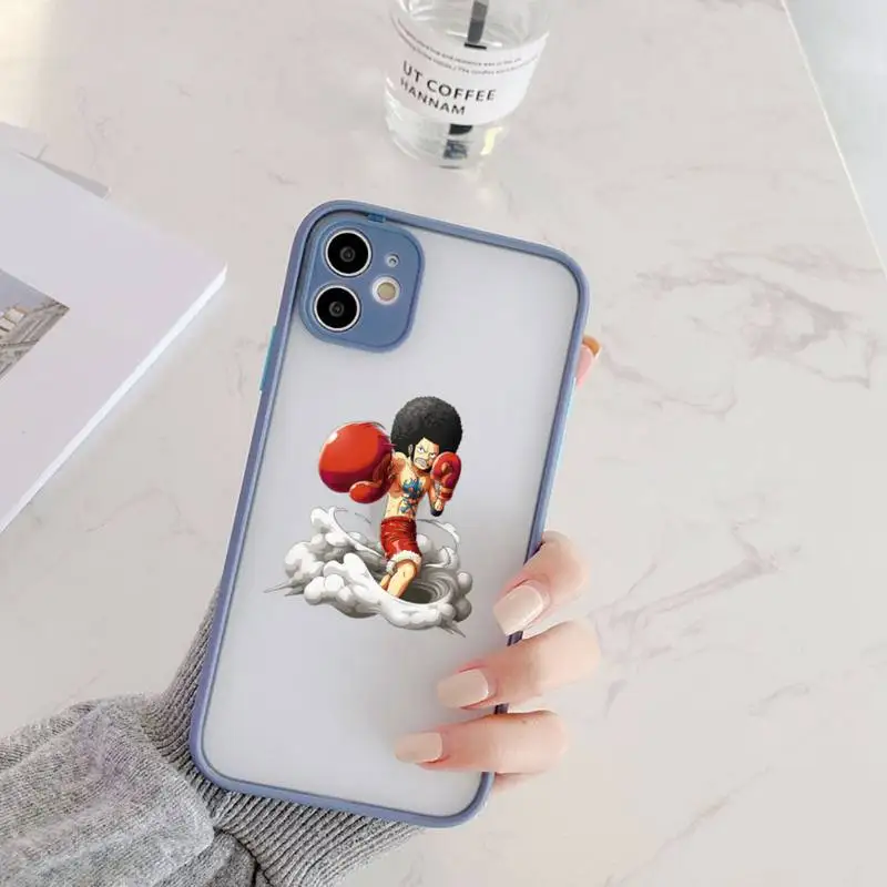

One Piece Phone Case Camera Protection Bumper For iPhone 12 11 Pro XS Max XR X 8 7 Plus Translucent Matte Shockproof Cover