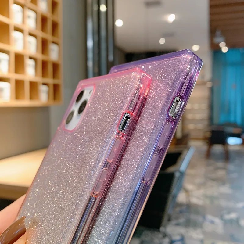 Милый чехол для девочек Блестящий Мягкий силиконовый iphone XS 11 Pro MAX X XR 7 8 Plus