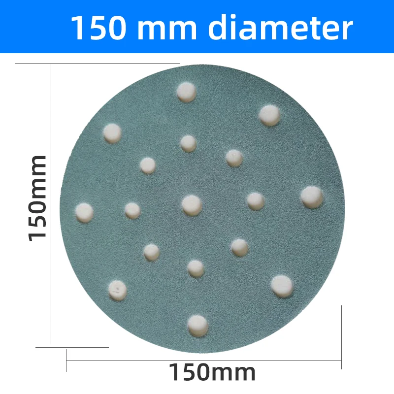 

ATPRO For FESTOOL Dry Sanding Paper Garnet Sandpaper 6 Inches 17 Holes P80-400 Disc Sander Abrasive