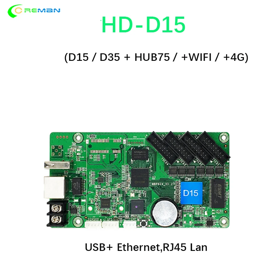 Лучшая цена Huidu HD-D35 с HUB75 D15 такси на крышу автобуса полноцветный rgb светодиодный