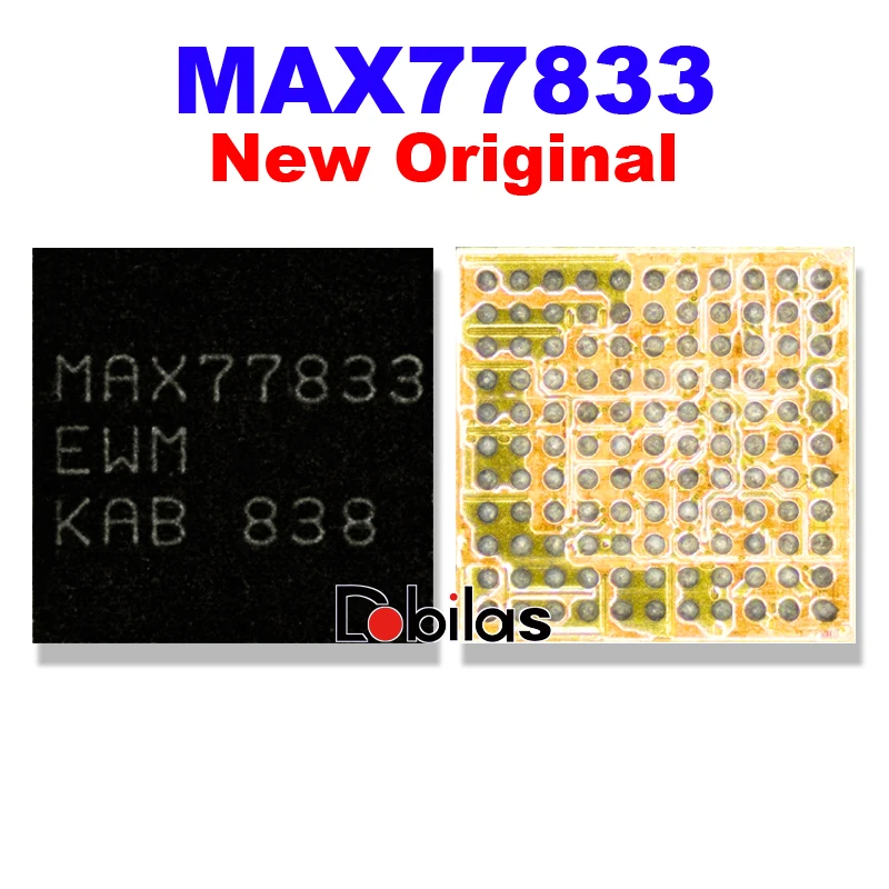 

10Pcs/Lot MAX77833 MAX77833EWM Power IC New Original For Samsung S6 S6 Edge PMIC BGA Small Power Management Supply PM IC Chip