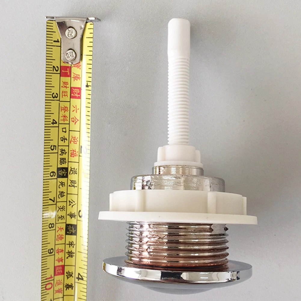 

Toilet Button Universal Single Press Push Switch Cover Bathroom Round Tank Accessories Water Saving Mounting Hole Vintage Rod