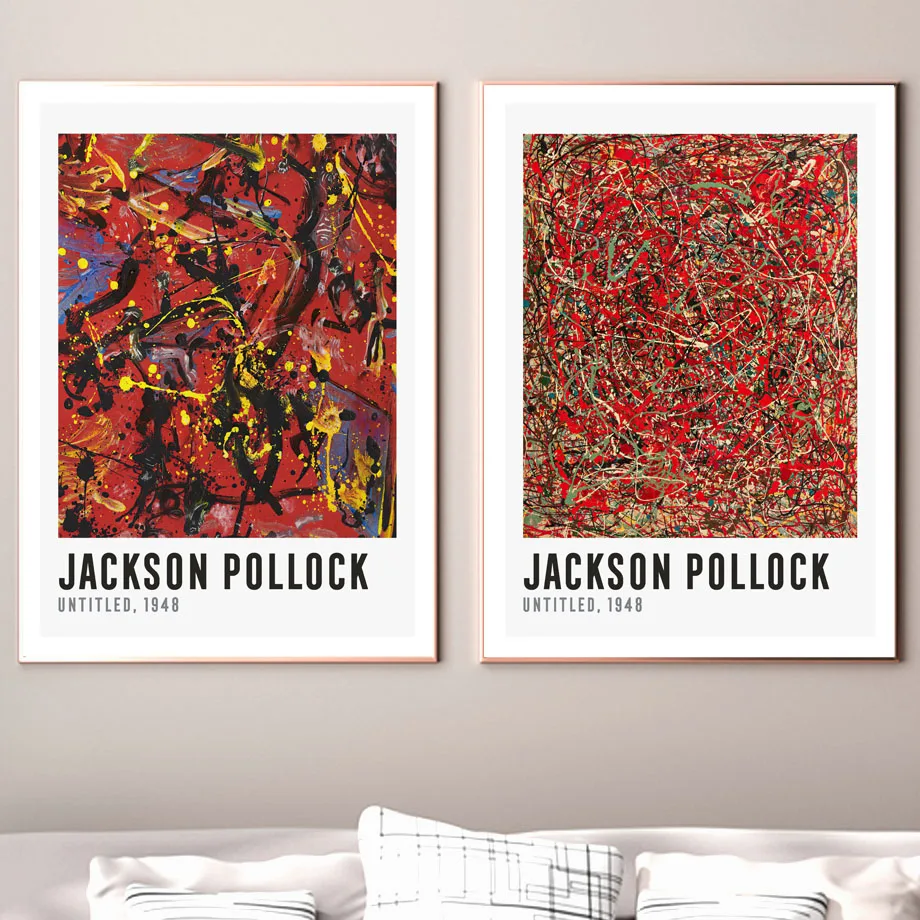 

Картина на холсте с абстрактными фотографиями Джексона Поллока