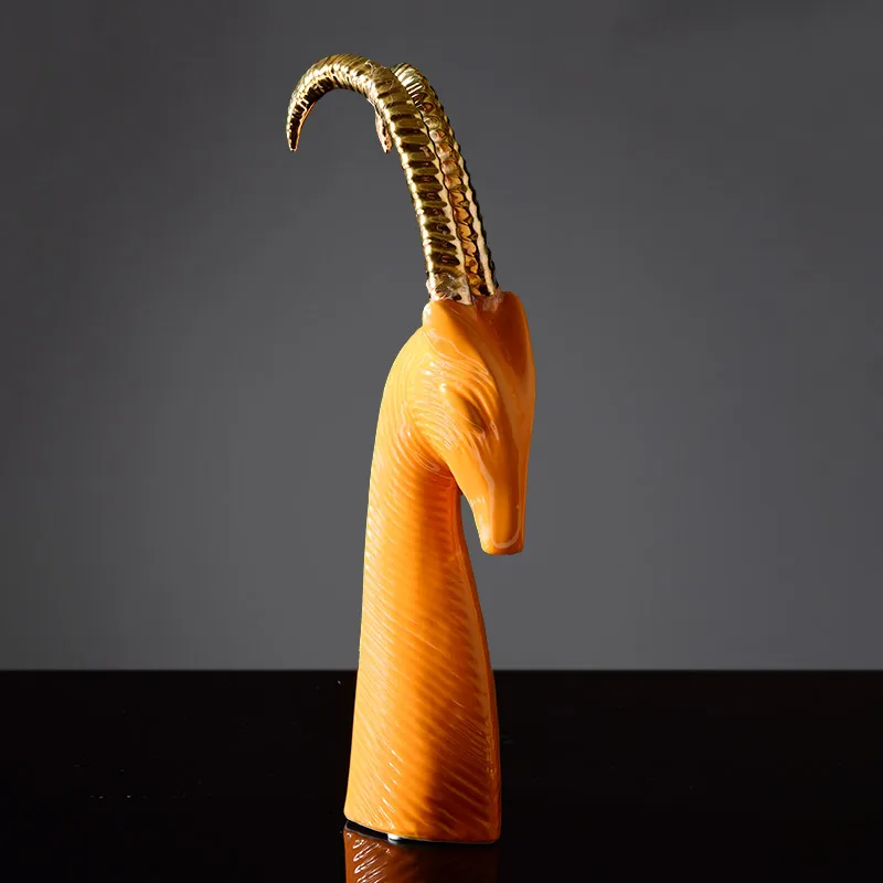 Простой современный керамический антилоп набор фэн шуй украшение для дома