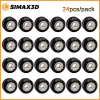 simax3d 1224pcs cnc openbuilds plastic pom wheel with mr105zz idler pulley gear passive small round perlin wheel for printer