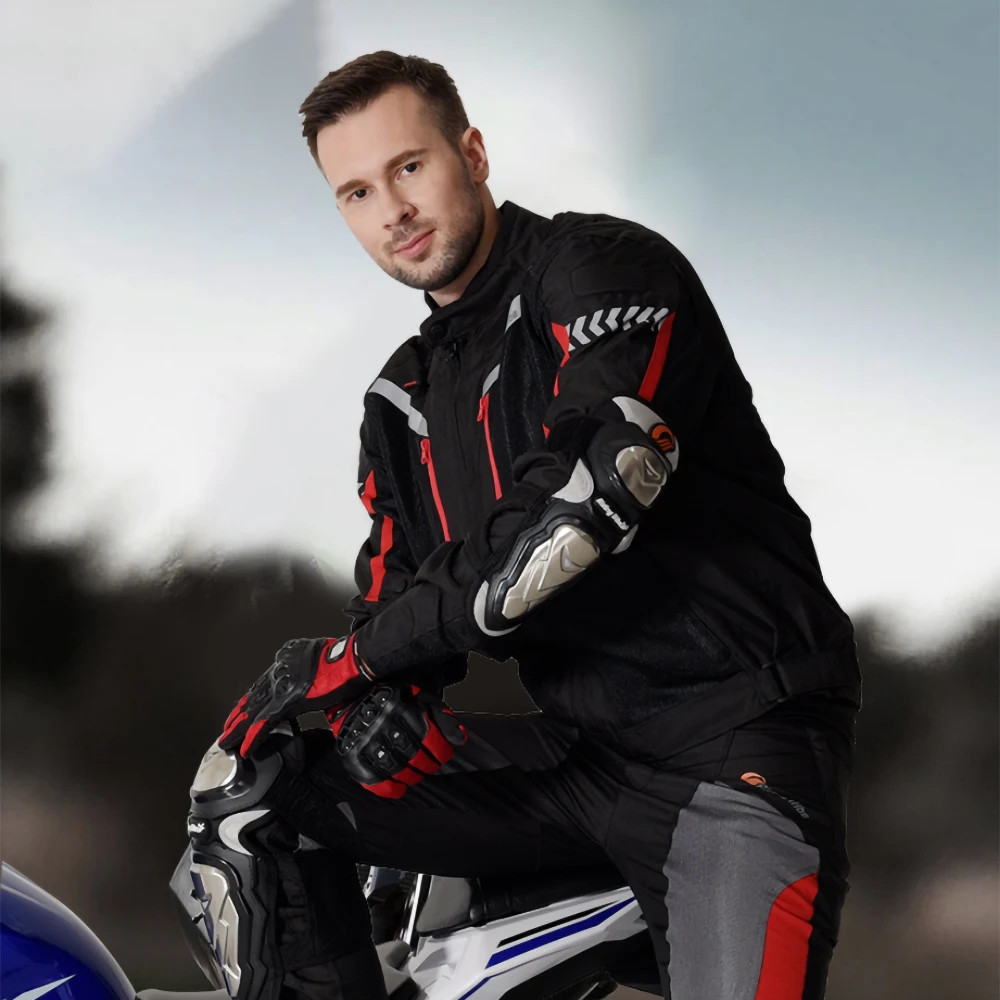 

Riding Tribe Motorcycle Jacket Waterproof Windproof jaqueta motociclista Reflection Motorbike Riding Clothing Protective Gear ##