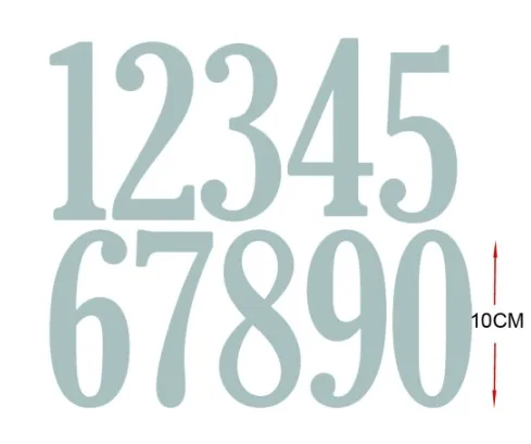 Металлические Вырубные штампы 10 см/4 дюйма буквы набор цифр 2020 трафарет для