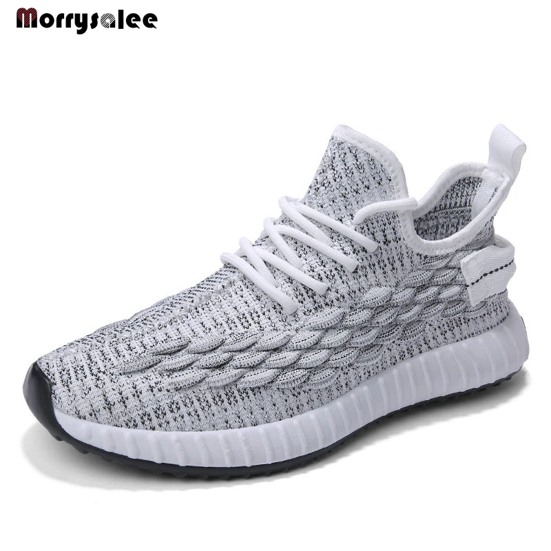 Модные мужские кроссовки сетчатая повседневная обувь на шнуровке легкая