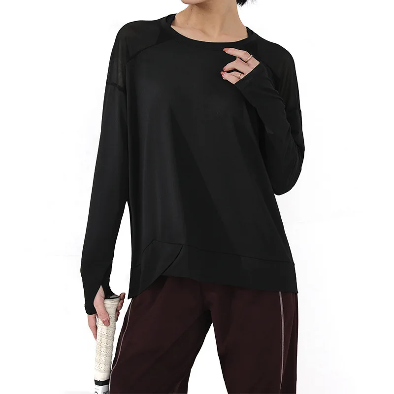 

Long Sleeve Yoga Wear Women's Breathable Sportswear Running Workout Long Sleeve