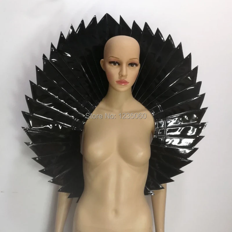 Черные серебристые красные крылья аксессуары для ночного клуба Женский певец