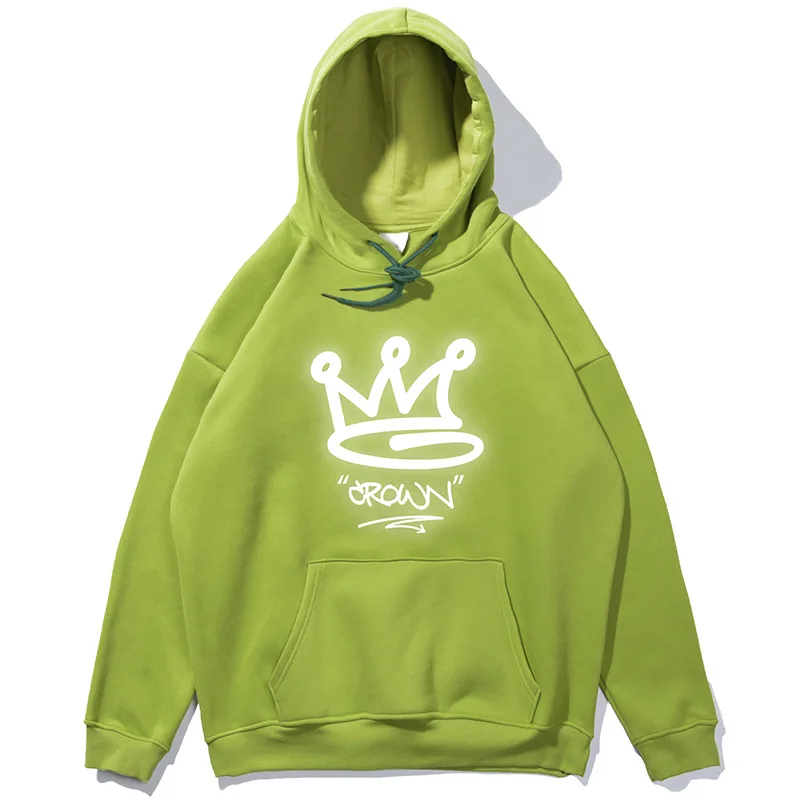 

Autumn And Winter Long Sleeve Bts Hoodie Unisex Reflecting Letter Print Street Fashion Design Clothes Men Women Warm sweatshirts