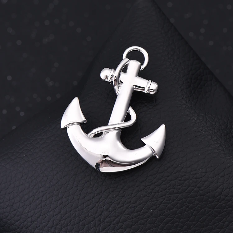 Silver Anchor OBN морской якорь парусник руль нагрудные булавки для мужчин броши булавка для воротника костюма корсаж одежда ювелирные броши - Окраска металла: Silver Anchor