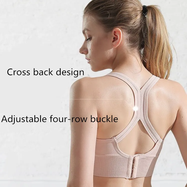 

Fitness Bra New Fashion Sports Underwear Ladies Running Gather Beautiful Back Wrapped Chest Tube Top Comfortable Yoga Vest Tops