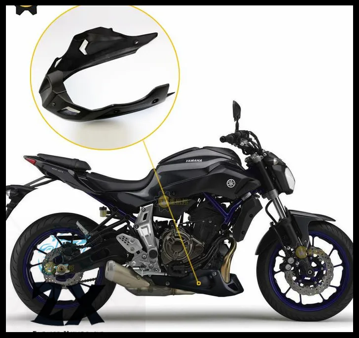 Передний обтекатель Нижняя крышка для yamaha FZ-07 MT-07 abs мотоцикл под тело обтекатель комплект FZ07 MT07 матовый черный