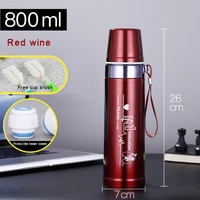 304 large capacity stainless steel vacuum flask outdoor sports bottle car travel pot