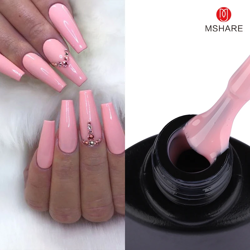 

MSHARE Baby Pink Builder Nail Extension Gel In A Bottle 10ML