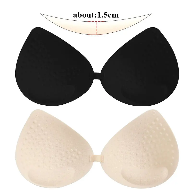 

Women Latex Breast Pad Bra Cup Inserts Underwear Replacement Anti-Mite Breathable Sponge Chest Cushion Bikini Padding Enhancer