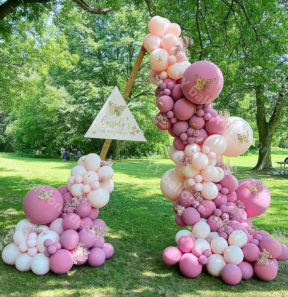 

Pastel Balloons Garland Arch Set Macaron Peach Hot Pink Balloon Diy Toys Globos Wedding Birthday 1st Baby Shower Party Decor