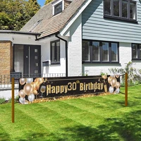 fengrise 30 40 50 60 happy birthday banner 30th birthday party decoration adult 40th 50th 60th anniversary party supplies