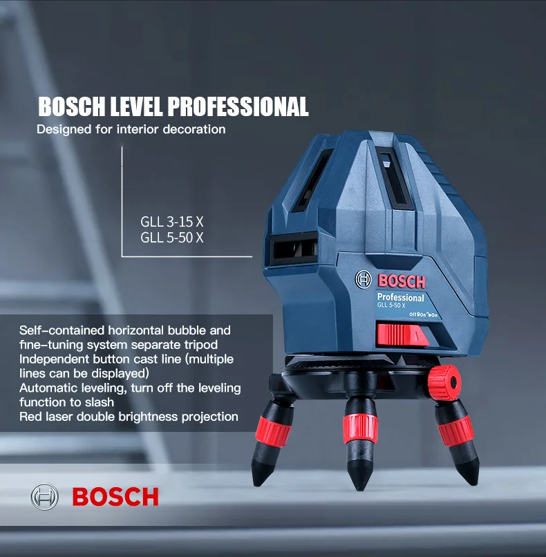 Bosch GLL5-50X/GLL3-15X Лазерная Маркировочная Техника инфракрасный маркировочный инструмент 5 линия 3 линия 1 заказ