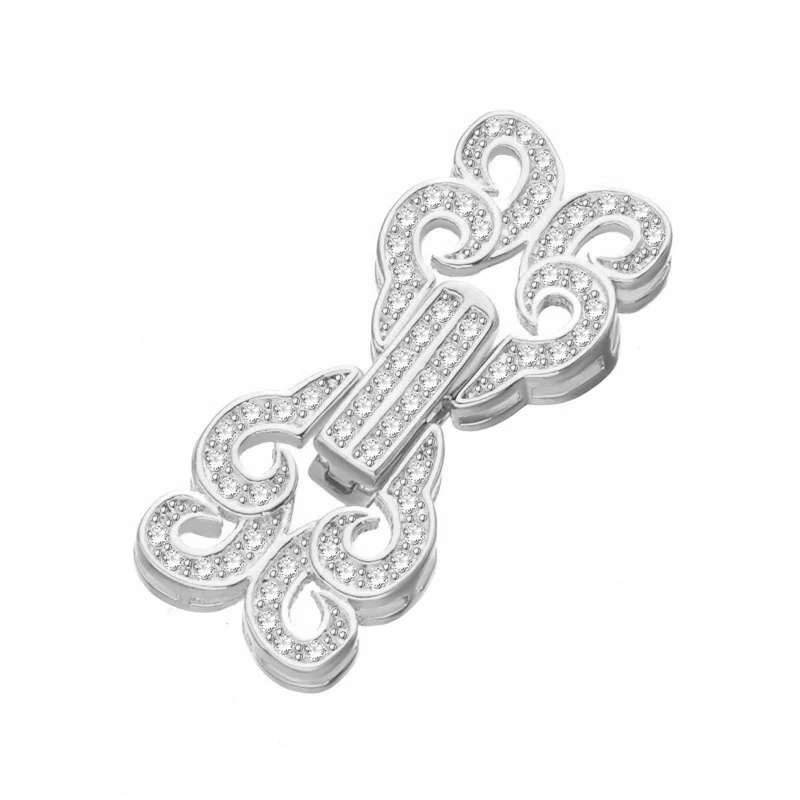 White Gold Juya DIY барокко Жемчуг Ювелирные Изделия застежки Застежка ручной работы крюк застежки для женщин роскошное, с натуральным камнем жемчужные для изготовления украшений - Цвет: White Gold